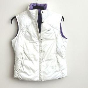NIKE | Reversible Down Puffer Vest Lavendar + White